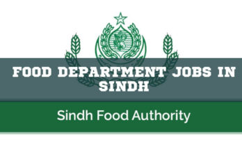 Food Department Jobs in Sindh