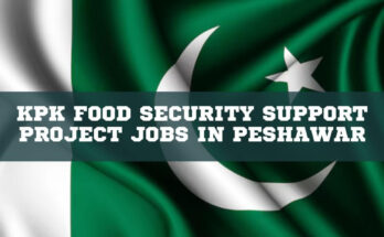 KPK Food Security Support Project Jobs in Peshawar